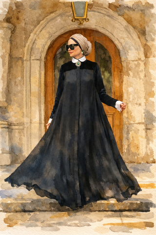 Style a Shawl Modestly Without Feeling Boxy