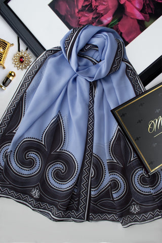 AYA Blue Hijab - Muslima Wear