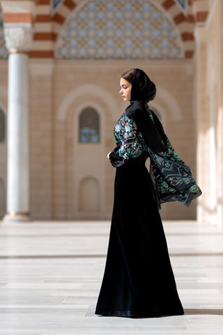 Black Jasmine Blouse - Muslima Wear