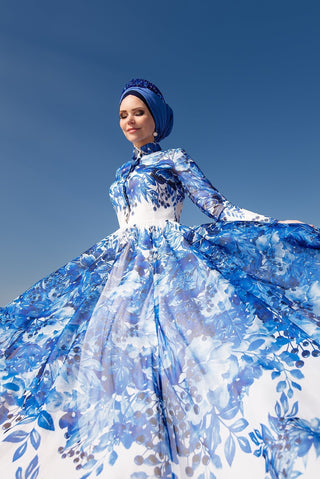 Iceberry Blue Dress - Muslima Wear 1