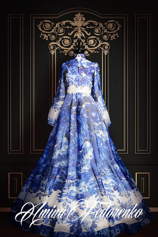 Eisbeerblaues Kleid