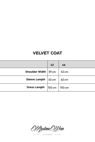 Libasse Black Velvet Coat - Muslima Wear