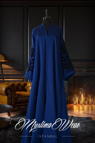 Muslima Berry Blue Abaya - Muslima Wear