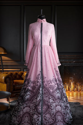 Rayyana Rose Chiffon Dress - Muslima Wear