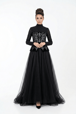 Regina Nera Black Dress - Muslima Wear Official online shopping website