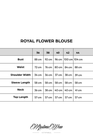 Royal Flowers Blouse - Muslima Wear